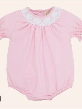 The Beaufort Bonnet Company Pink Smocked Neck Bubble